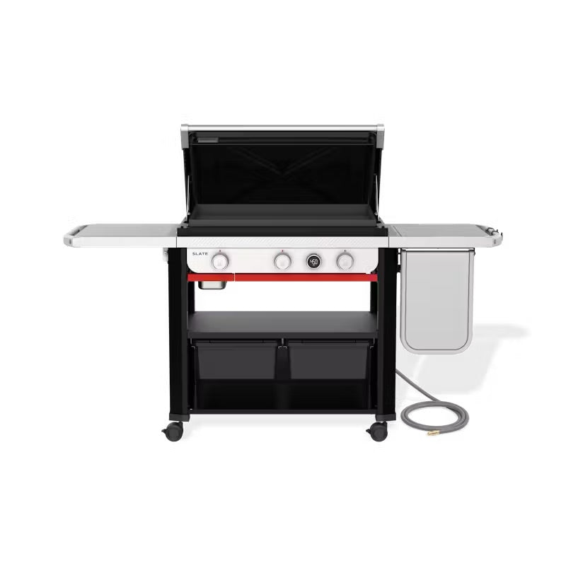 Load image into Gallery viewer, Weber Slate™ 30&quot; Rust-Resistant Griddle with extendable side table (Natural Gas)
