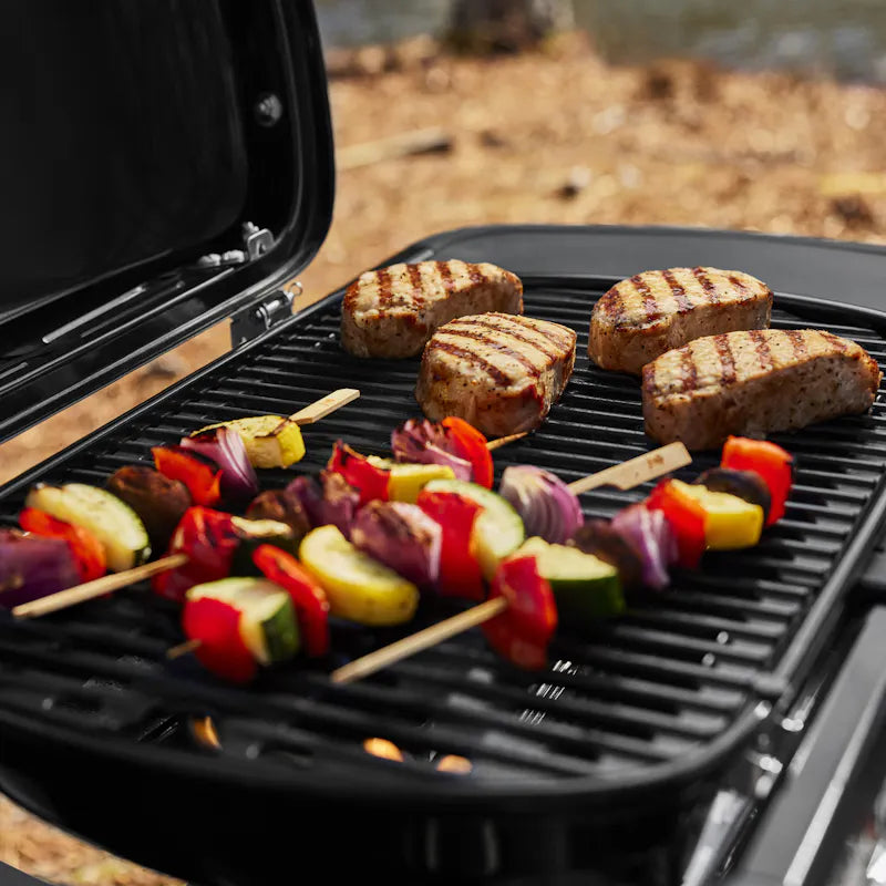 Load image into Gallery viewer, Weber Traveler® Compact Portable Gas Grill
