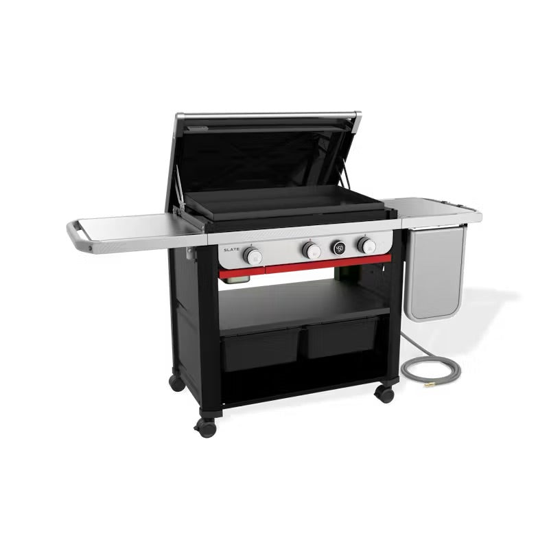 Load image into Gallery viewer, Weber Slate™ 30&quot; Rust-Resistant Griddle with extendable side table (Natural Gas)
