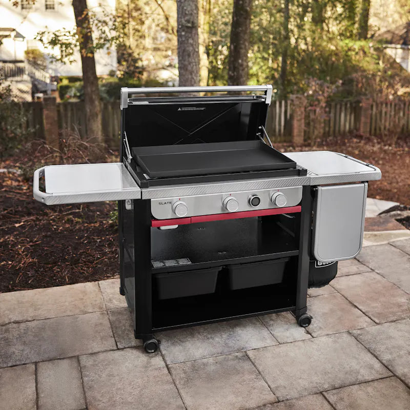 Load image into Gallery viewer, Weber Slate 30&quot; Rust Resistant Griddle with extended side table
