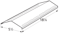 18 7/8 x 5 1/2, Kirkland, Nexgrill Stainless Heat Tent 91331