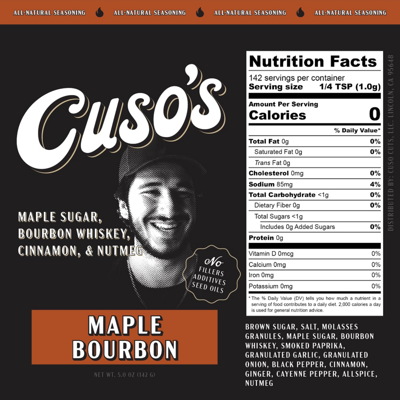 Load image into Gallery viewer, Cuso&#39;s Maple Bourbon BBQ RUb
