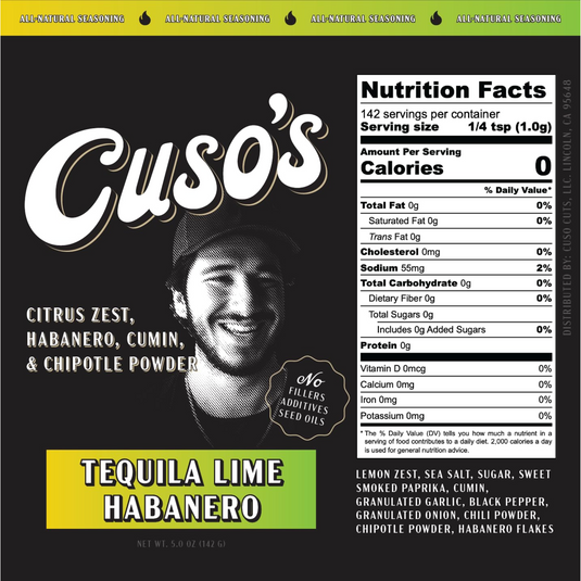 Cuso's Tequila Lime Habanero Seasoning