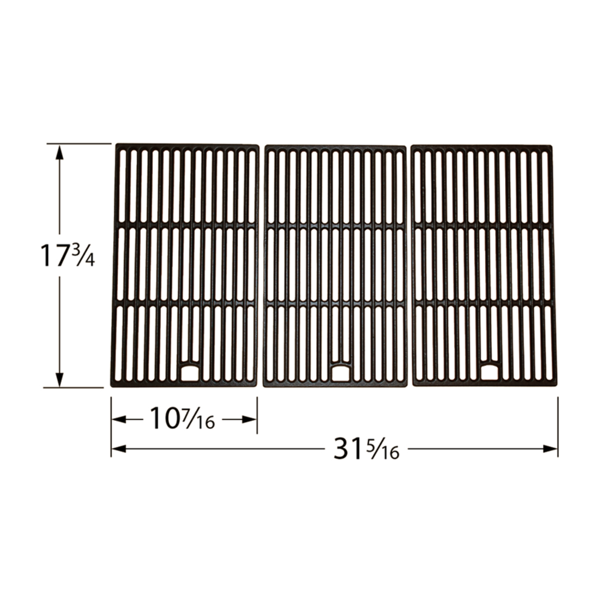 Kenmore Matte Cast Iron Cooking Grids – bbqbarnarlington