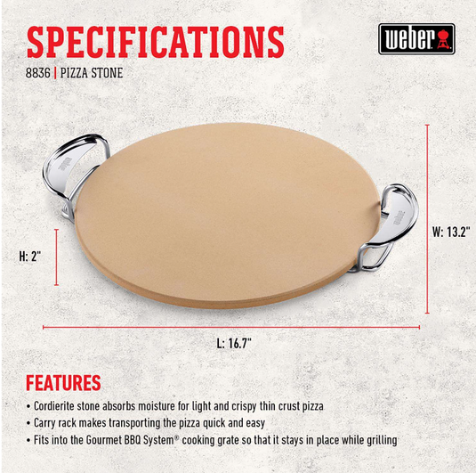 Weber Gourmet BBQ System Pizza Stone