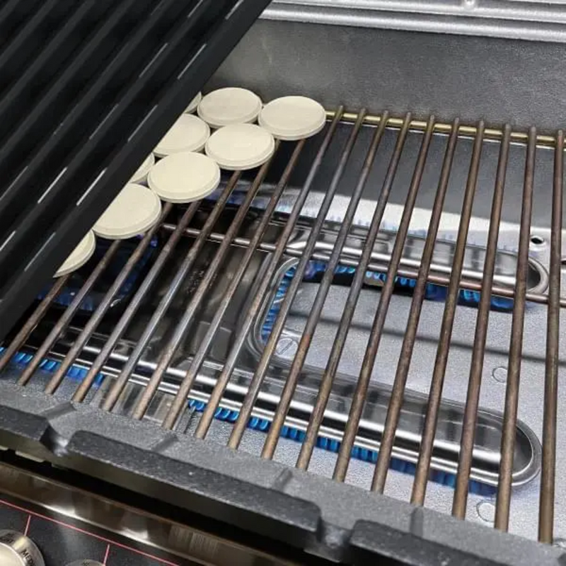 Load image into Gallery viewer, MHP TJK Propane Grill with SearMagic Grates, a   Stainless Steel Column, 2 Wheels &amp; Feet
