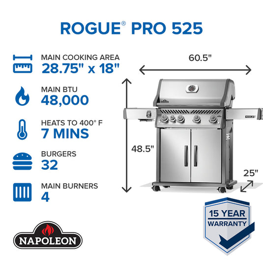 Rogue® PRO 525 SIB  with Infrared Sizzle Burner