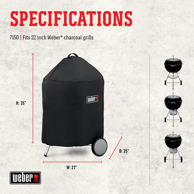 Load image into Gallery viewer, 22&#39;&#39; Weber Charcoal Grill Cover
