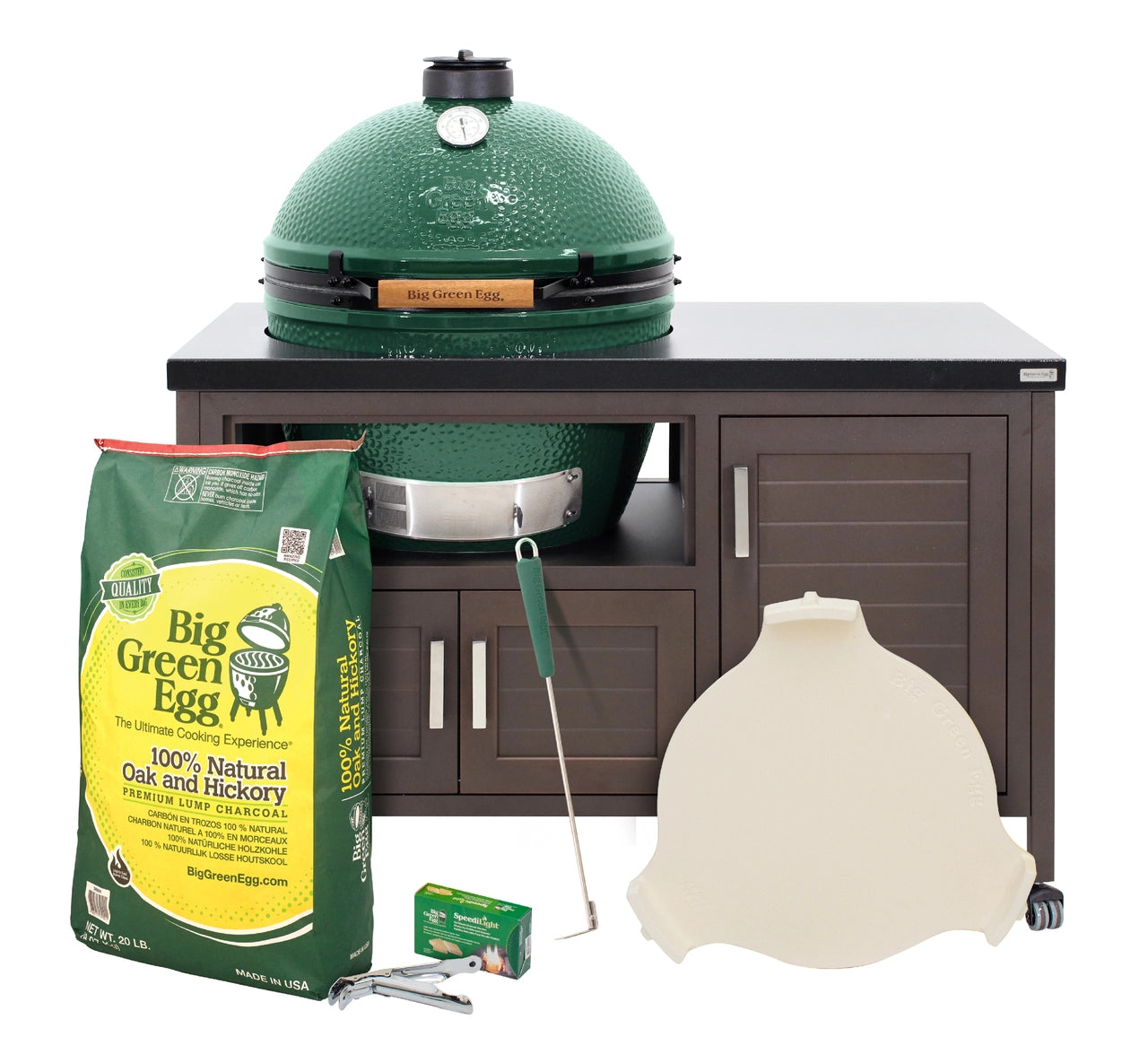 XL Big Green Egg Modern Farmhouse Table Package bbqbarnarlington
